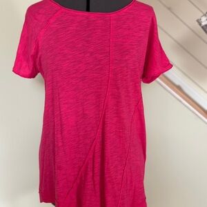 Chico's Vibrant asymmetrical Pink Tunic Top